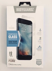 BODYGUARDZ PURE for iPhone 6 Plus & 6S Plus, Tempered Glass Screen Protection - Picture 1 of 22