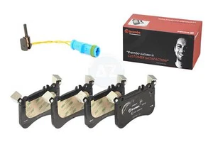 JUEGO PASTILLAS FRENO DELANTERAS Y CABLE SENSOR DESGASTE MERCEDES A45 CLA45 GLA45 AMG BREMBO - Imagen 1 de 1