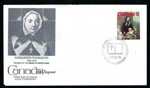 Canada 1975 FDC 8¢ Marguerite Burgeoys Founder Order of Notre Dame / Kingswood - Picture 1 of 1
