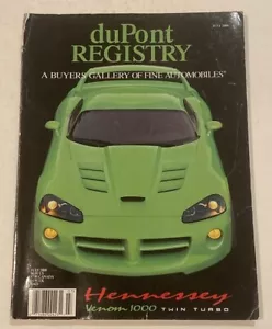duPont REGISTRY Magazine July 2008 HENNESSEY VENOM 1000 TWIN TURBO - Imagen 1 de 1