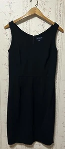 Ann Taylor Women’s Stretch Wool Blend Sleeveless Sheath Dress Black Size 6 - Picture 1 of 8