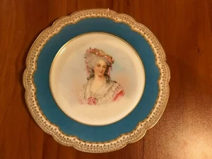 Vintage 18. Jahrhundert M. Imp de Sevres handbemalter Teller signiert. Bitte lesen! - Bild 1 von 5
