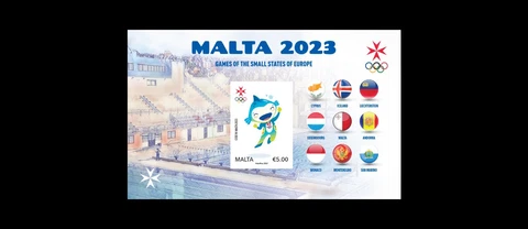 Games Small States of Europe Malta MS Issued 29th May 2023 Cover