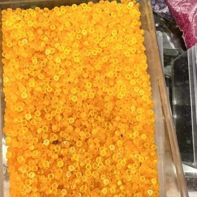 100pcs 4mm Round CAB CABOCHON Natural Yellow Stone Round Stone Beads No Holes - Image 1 of 4