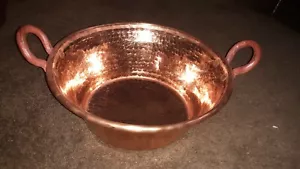 Mexican Pure Copper Pot for Carnitas, jam. Cazo. Very thick and heavy. (14x7 in) - Picture 1 of 3