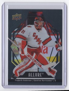 2022-23 Upper Deck Allure Black Rainbow Frederik Andersen Carolina Hurricanes