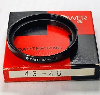 43-46mm Metal Step Up Lens Filter Converter Adapter Ring 43mm-46mm  43-46 Bower - Image 1 of 4