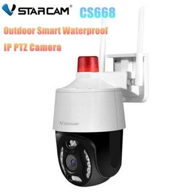 Vstarcam CS668 3MP Outdoor Waterproof IP PTZ Camera Night Vision Security Camera - Image 1 of 4