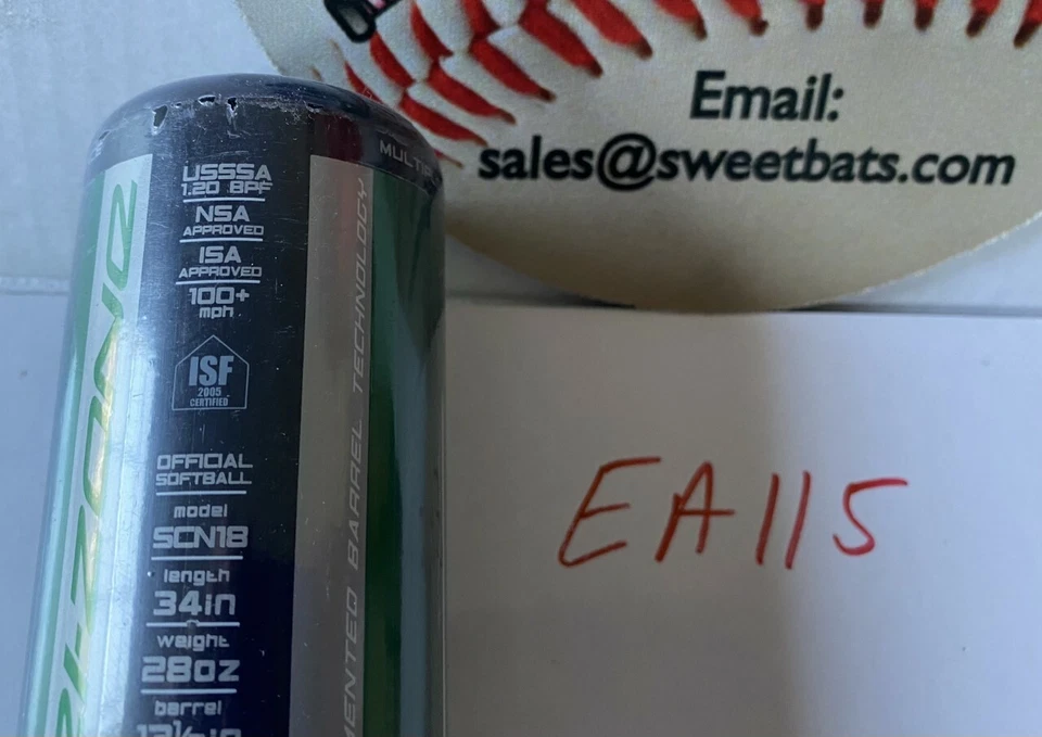 2012.5 Easton Synergy Tri-zone Softball Bat 34 in 30 Oz SCN18