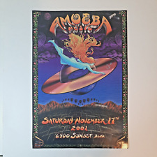 Amoeba Music Hollywood Saturn Poster by EMEK Grand Opening 19x13 Rare