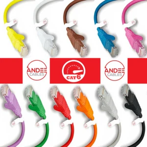 LOTE de cable Ethernet RJ45 rápido Cat6 para juegos de red UTP LAN sin enganches parche plomo - Imagen 1 de 21