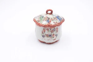 Antique Nippon Asian Oriental Painted  w/ Gold 4" Sugar Bowl - Picture 1 of 7