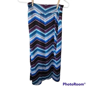 Amy Byer Women Blue Black Casual Skirt M - Picture 1 of 3