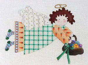 Easter Angel 18 Mesh Hand Painted Needlepoint Canvas by Denise #73 - Picture 1 of 4