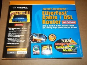 USED Linksys BEFSR41 Ver2 10 Mbps 4-Port 10/100 Router Switch w/power supply - Picture 1 of 4