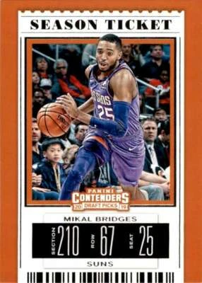 2019-20 Panini Contenders Season Ticket Mikal Bridges #42 Basketball DNA Games - Image 1 of 2