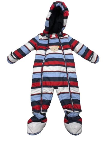 Traje de nieve Steiff bebé niño con capucha talla 6-9 meses con capucha cremallera ropa exterior Foto 1 de 4