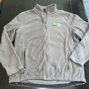 Vintage NVIDIA HP Hewlett Packard Zip Up Fleece Port Authority Jacket Large AI - Picture 1 of 11