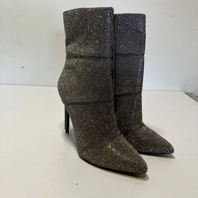 Botas Steve Madden Winona de tacón de aguja de cristal con estrás para mujer talla 8 Foto 1 de 4