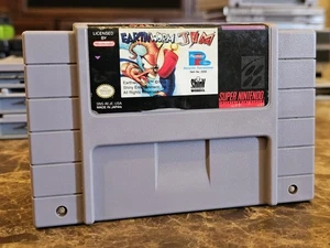 Nintendo SNES Earthworm Jim Video Game Cartridge - Picture 1 of 12