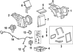 Genuine GM Air Conditioning Evaporator Core Kit with Seals 84445411 - Picture 1 of 3
