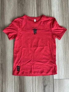 Manchester United Authentic Red Youth T-Shirt - Adidas Front Back Large (13/14Y) - Picture 1 of 8