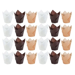  150pcs Tulpe Cupcake -Wrapper Tulpen Muffin Liner Tulpe Backschale - Bild 1 von 12