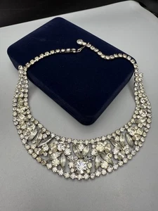 Juliana D&E BUCHSTÜCK Stöcke und Steine klar Strass Halskette 15" geprüft - Bild 1 von 10