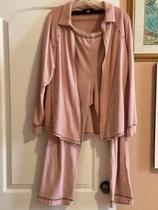 HOT COTTON BY MARC WARE ~ VINTAGE ~ 2-TEILIGES SET 100 % BAUMWOLLE JACKE & HOSE GR.LG - Bild 1 von 12