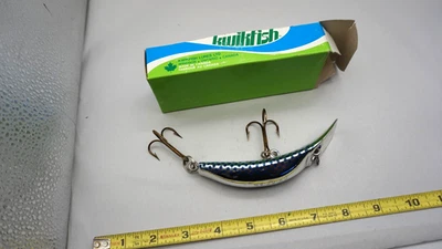 Señuelo canadiense raro escala azul Kwikfish K15 Pre-Luhr Jensen COH SP nuevo en caja Foto 1 de 4