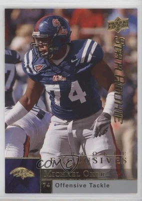 2009 Upper Deck Rookie Exclusives Michael Oher #74 RC - Image 1 of 2