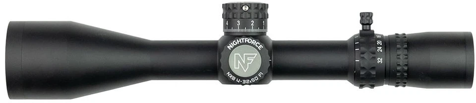 NightForce NX8 4-32x50MM F1 .25 MOA/ZeroStop/Digillum/MOA-XT Black C652