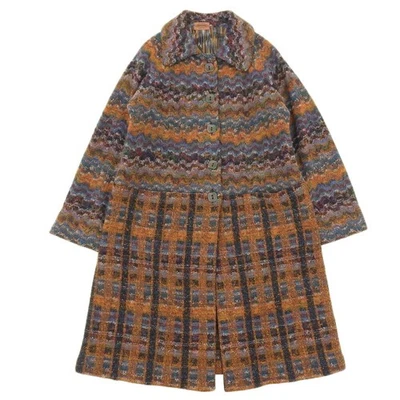 [Usado] Super Buen Estado Missoni 80s Vintage 1 Manga Multicolor Tweed Jacqua - Imagen 1 de 4