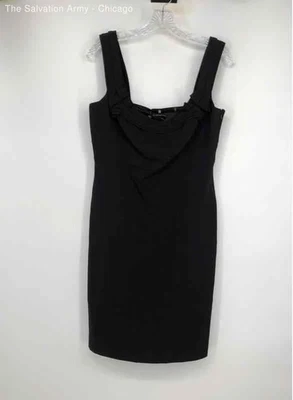 Elie Tahari Womens Black Suzie Square Neck Sleeveless Sheath Dress Size 8 - Image 1 of 4