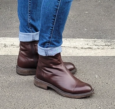 Shoedesign Copenhagen Dayton braun ebony Echtleder Damen Stiefelette