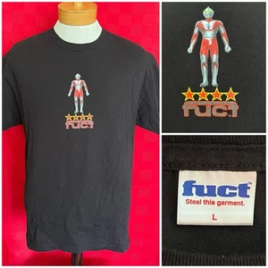 VINTAGE Fuct Brand Shirt x Robot Graphic Logo Raver Skater Streetwear Large USA - Picture 1 of 8