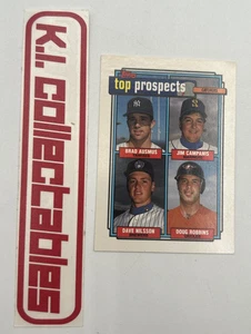 1992 Topps - Top Prospects #58 Brad Ausmus, Dave Nilsson, Jim Campanis Jr. RC - Picture 1 of 3