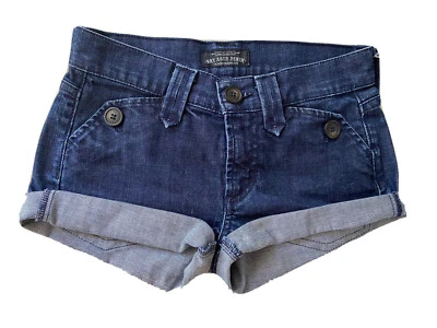 Женские Джинсовые Шорты James Jean's США Cured by Seun, Сухие Старые Закатанные Джинсы Размер 24 - Изображение 1 из 4