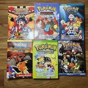 Pokemon Adventures Manga Lot Of 6 VIZ Media Ships Fast - Picture 1 of 1