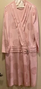 Vintage Silky Shimmering Pink Drop Waist Dress 1980s by Lizzy and John - Picture 1 of 5