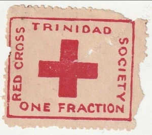 Trinidad & Tobago - Red Cross, One Fraction label 1914 - Picture 1 of 1