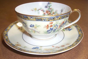 4 Haviland Limoges MONTREUX COFFEE TEA CUP & SAUCER Set Mug Plate Dish Mongolia - Picture 1 of 7