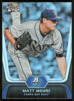 2012 Bowman Platinum #99 Matt Moore RC - Image 1 of 2
