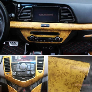 Decors Wood Textured Grain Strips Vinyl Wrap Sticker Furniture Repair No.1302 - Picture 1 of 5