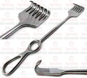Retractor Quirúrgico Volkman 8.5" Afilado SEIS Puntas Acero Inoxidable Nuevos Instrumentos - Imagen 1 de 4