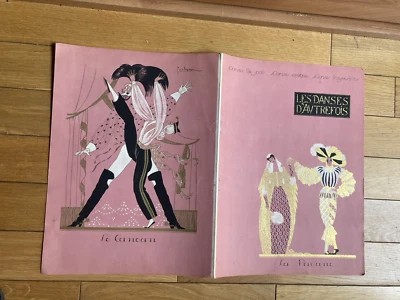 Lepape Lithografie Art Deco Mode Femina 1923 The Dances D' Heute - Bild 1 von 4