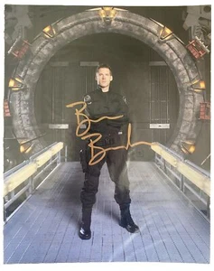 Foto autografiada en oro 8x10 de Ben Browder Stargate SG1 como Cameron Mitchell certificado de autenticidad - Imagen 1 de 6
