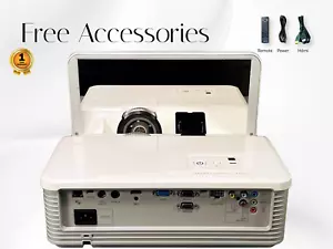 Smart LightRaise 60wi DLP Projector 3200 ANSI Ultra Short Throw HD HDMI w/Remote - Picture 1 of 12