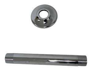 Delta RP61058 Classic Ceiling Mount Shower Arm and Flange- Polished Chrome - Picture 1 of 2