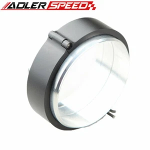 ADLERSPEED Universal Aluminum 4" inch Turbo Clamshell Clamps Black Clamp USA  - Picture 1 of 7